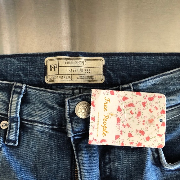 Free People High Waist Ankle Skinny Size 26S - Picture 3 of 8